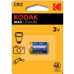 Батарейка CR2 KODAK Max Lithium литиевая 1 штука